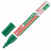 Маркер-краска лаковый (paint marker) 4 мм, ЗЕЛЕНЫЙ, БЕЗ КСИЛОЛА (без запаха), алюминий, BRAUBERG PROFESSIONAL, 150879 за 101 ₽. Маркеры-краски лаковые.  Доставка по РФ. Без переплат!