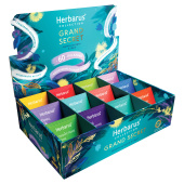 Чай HERBARUS "Grand Secret" ассорти 12 вкусов, НАБОР 60 пакетиков за 995 ₽. Чайные подарочные наборы.  Доставка по РФ. Без переплат!