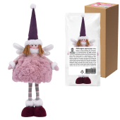 Украшение новогоднее интерьерное 48 см "Фея", полиэстер, нежно-розовый, ЗОЛОТАЯ СКАЗКА, 592523 за 974 ₽. Украшение интерьера.  Доставка по РФ. Без переплат!