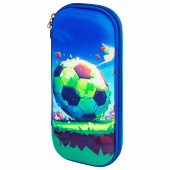 Пенал ЮНЛАНДИЯ, 1 отделение, карман, полиэстер/EVA, 22х10х5 см, "Football match", 273191 за 246 ₽. Пеналы каркасные.  Доставка по РФ. Без переплат!