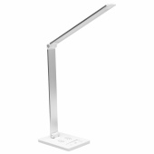 Настольная лампа / светильник с беспроводной зарядкой и таймером, LED, 6 Вт, белый, DASWERK (ДАСВЕРК), 238327 за 2 715 ₽. Светильники.  Доставка по РФ. Без переплат!