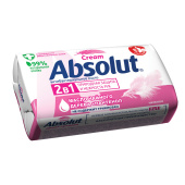 Мыло туалетное антибактериальное 90 г ABSOLUT (Абсолют) "Нежное", не содержит триклозан, 6058, 6001,6058 за 64 ₽. Мыло кусковое.  Доставка по РФ. Без переплат!