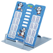 Подставка для книг и учебников BRAUBERG KIDS mini "Panda" с таблицей умножения, регулируемый угол наклона, металлическая, 238975 за 272 ₽. Подставки для книг.  Доставка по РФ. Без переплат!