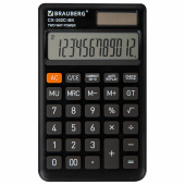 Калькулятор карманный BRAUBERG CX-102C-BK (76x126 мм), 12 разрядов, двойное питание, ЧЕРНЫЙ, 272647 за 258 ₽. Калькуляторы карманные.  Доставка по РФ. Без переплат!