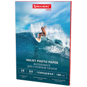 Фотобумага глянцевая, A4, 180 г/м2, односторонняя, 50 листов, BRAUBERG EXTRA, 364480 за 286 ₽. Фотобумага.  Доставка по РФ. Без переплат!