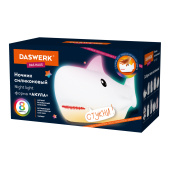 Ночник силиконовый LED "Акула" 190x91x103 мм, белый свет/RGB, таймер, USB, аккумулятор 1200 мАч, DASWERK (ДАСВЕРК), 238940 за 890 ₽. Светильники-ночники.  Доставка по РФ. Без переплат!
