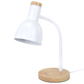 Настольная лампа-светильник SONNEN BR-372, на подставке, лампочка в ПОДАРОК!, E27, белый, 40 см, 238447 за 1 208 ₽. Светильники.  Доставка по РФ. Без переплат!