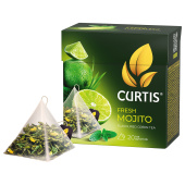 Чай CURTIS "Fresh Mojito" зеленый, 20 пирамидок по 1,7 г, 102210 за 127 ₽. Чай пакетированный.  Доставка по РФ. Без переплат!