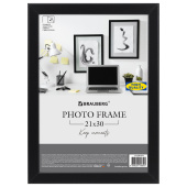 Рамка 21х30 см небьющаяся, аналог IKEA, багет 21 мм, МДФ, BRAUBERG "Idea", черная, 391371 за 321 ₽. Рамки для дипломов, сертификатов, грамот, фотографий.  Доставка по РФ. Без переплат!