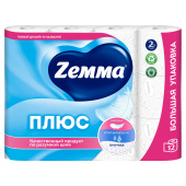Бумага туалетная ZEMMA/ZEWA Plus, 2-слойная, спайка 12 шт. х 23 м, белая, 1440901 за 475 ₽. Туалетная бумага офисно-бытовая.  Доставка по РФ. Без переплат!