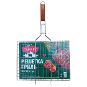 Решетка-гриль универсальная, 60х(30х40х2см), БОЛЬШАЯ, хромированная, TAIGARU, 702551 за 536 ₽. Решетки-гриль.  Доставка по РФ. Без переплат!