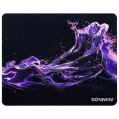 Коврик для мыши SONNEN "NEON SPLASH" резина + ткань, 250х200х2 мм, 513957 за 97 ₽. Коврики для мыши.  Доставка по РФ. Без переплат!