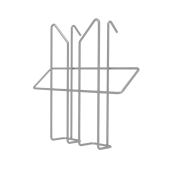 Лоток навесной для стоек ПАРУС, А5, 160х160х50 мм, проволочный, хром, 290444 за 394 ₽. Стойки напольные для каталогов, журналов и рекламы.  Доставка по РФ. Без переплат!