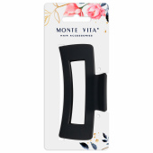 Краб для волос 10,5 см, soft-touch, чёрный, MONTE VITA (МОНТЕ ВИТА), 456999 за 66 ₽. Крабы для волос.  Доставка по РФ. Без переплат!