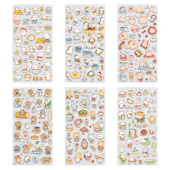 Наклейки декоративные "Милые животные", 17,5х9 см, ассорти 6 видов, FUNSTER (ФАНСТЕР), 6666081 за 65 ₽. Наклейки.  Доставка по РФ. Без переплат!