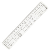 Линейка пластиковая 20 см BRAUBERG, справочная, тригонометрия, 210898 за 19 ₽. Линейки.  Доставка по РФ. Без переплат!
