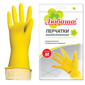 Перчатки МНОГОРАЗОВЫЕ латексные ЛЮБАША "ЭКОНОМ", хлопчатобумажное напыление, размер 7-8, M (средний), желтые, вес 30 г, 603784 за 51 ₽. Перчатки латексные и резиновые.  Доставка по РФ. Без переплат!