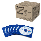 Диск CD-R CROMEX (КРОМЕКС), 700 Mb, 52x, в конверте с перфорацией, КОМПЛЕКТ 50 шт., 514306 за 1&nbsp;470 ₽. Диски CD, DVD, BD (Blu-ray).  Доставка по РФ. Без переплат!