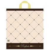 Пакет с петлевой ручкой ПВД, 42х46 см, "Перфекто Шик", 95 мкм, н00112571 за 50 ₽. Пакеты с петлевой и вырубной ручкой.  Доставка по РФ. Без переплат!