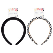 Ободок для волос ширина 3/3 см, АССОРТИ 1, MONTE VITA (МОНТЕ ВИТА), 457123 за 160 ₽. Ободки для волос.  Доставка по РФ. Без переплат!