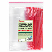 Пакеты для заморозки продуктов, 1 л, КОМПЛЕКТ 50 шт., с замком-застежкой (слайдер), LAIMA, 608909 за 262 ₽. Пакеты с замком "зиплок".  Доставка по РФ. Без переплат!
