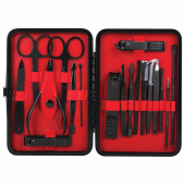 Универсальный набор для маникюра и педикюра 18 в 1 в футляре, STANDARD, черный карбон, WBZ (ВБЗ), 609487 за 723 ₽. Инструменты для маникюра и педикюра.  Доставка по РФ. Без переплат!