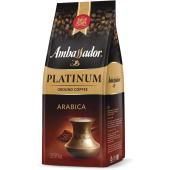 Кофе молотый AMBASSADOR "Platinum" 250 г, арабика 100% за 496 ₽. Кофе молотый.  Доставка по РФ. Без переплат!
