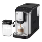 Кофемашина KITFORT КТ-7166, 1350 Вт, объем 1,5 л, для зерен 200 г, автокапучинатор, серебристая за 42&nbsp;377 ₽. Кофемашины автоматические.  Доставка по РФ. Без переплат!