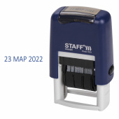 Датер-мини STAFF, месяц буквами, оттиск 22х4 мм, "Printer 7810", 237432 за 361 ₽. Датеры.  Доставка по РФ. Без переплат!