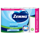 Полотенце бумажное ZEMMA/ZEWA 2-слойное, спайка 4 шт. х 15 м, белое, 1440991 за 329 ₽. Полотенца бумажные офисно-бытовые.  Доставка по РФ. Без переплат!