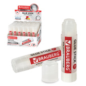 Клей-карандаш BRAUBERG "Crystal", 9 г, прозрачный, 227967, PVP за 39 ₽. Клей-карандаш.  Доставка по РФ. Без переплат!
