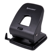 Дырокол BRAUBERG "SX-40", до 40 листов, черный, 229695 за 894 ₽. Дыроколы настольные.  Доставка по РФ. Без переплат!