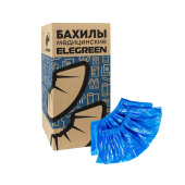 Бахилы двойные, КОМПЛЕКТ 500 шт. (250 пар), STRONG, 39х14 см, двойная резинка, 96 мкм, 10 г, ELEGREEN, НД2-8/40/2р-С-С за 2&nbsp;053 ₽. Бахилы.  Доставка по РФ. Без переплат!