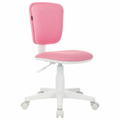 Кресло детское BRABIX "Joy MG-204W", без подлокотников, пластик белый, ткань TW, розовое, 533011 за 5 904 ₽. Кресла детские.  Доставка по РФ. Без переплат!