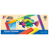 Пластилин классический ЛУЧ "Школа творчества", 12 цветов, 240 г, стек, картонная упаковка, 29С 1763-08 за 134 ₽. Пластилин.  Доставка по РФ. Без переплат!
