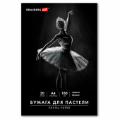 Бумага для пастели А4 в папке, 20 листов, ЧЕРНАЯ, 180 г/м2, BRAUBERG ART CLASSIC, 116347 за 147 ₽. Альбомы и бумага для пастели.  Доставка по РФ. Без переплат!