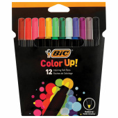 Фломастеры BIC "Intensity", 12 ЦВЕТОВ, вентилируемый колпачок, европодвес, 978004 за 463 ₽. Фломастеры классические.  Доставка по РФ. Без переплат!