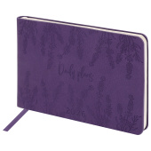 Еженедельник датированный 2026 МАЛЫЙ ФОРМАТ 105х160 мм, А6, BRAUBERG "Imprint", тиснение, фиолетовый, 117210 за 70 ₽. Еженедельники.  Доставка по РФ. Без переплат!