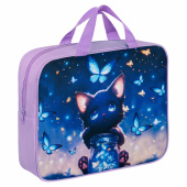 Папка на молнии с ручками BRAUBERG А4, 1 отделение, полиэстер, 80 мм, "Night catcher", 273301 за 385 ₽. Папки-сумки с ручками.  Доставка по РФ. Без переплат!