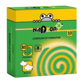 Спирали от комаров бездымные 10 шт., NADZOR, 22664 за 105 ₽. Средства от насекомых.  Доставка по РФ. Без переплат!