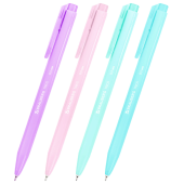 Ручка шариковая автоматическая BRAUBERG "TRIOS PASTEL COLOR", СИНЯЯ, корпус ассорти, пишущий узел 0,5 мм, линия письма 0,3 мм, 144496 за 23 ₽. Ручки шариковые автоматические.  Доставка по РФ. Без переплат!