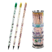 Карандаш чернографитный с принтом кросс-серия МИЛЫЕ КОТЫ, 1 шт., HB, ластик, ассорти, BRAUBERG, 182107 за 11 ₽. Карандаши чернографитные.  Доставка по РФ. Без переплат!