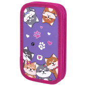 Пенал ЮНЛАНДИЯ, 2 отделения, картон с эффектом soft-touch, 19х11 см, "Best fellows", 273497 за 313 ₽. Пеналы каркасные.  Доставка по РФ. Без переплат!