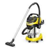 Пылесос хозяйственный KARCHER WD 6 PS, мусоросборник 30 л, мощность 1300 Вт, желтый, 1.628-360.0 за 51 569 ₽. Пылесосы промышленные.  Доставка по РФ. Без переплат!