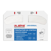 Покрытия на унитаз LAIMA (Система V1), UNIVERSAL, 1/2 сложения, КОМПЛЕКТ 250 шт., 37х42 см, 129539 за 407 ₽. Покрытия на унитаз одноразовые.  Доставка по РФ. Без переплат!