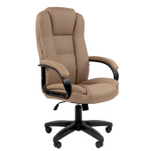 Кресло офисное Chairman CH 600 LT, экокожа, бежевое, ш/к 61743, 7158660 за 16 854 ₽. Кресла для руководителей.  Доставка по РФ. Без переплат!