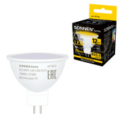 Лампа светодиодная SONNEN EXTRA, 12 (110) Вт, GU5.3, софит, теплый белый, 30000 ч, LED MR16-GU5.3-12W-2700, 457922 за 57 ₽. Лампы светодиодные.  Доставка по РФ. Без переплат!