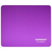 Коврик для мыши SONNEN "PURPLE", резина + ткань, 220х180х3 мм, 513307 за 94 ₽. Коврики для мыши.  Доставка по РФ. Без переплат!