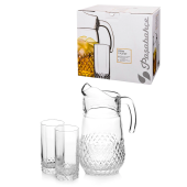 Набор столовый 7 предметов, кувшин 1250 мл + 6 стаканов 275 мл, стекло, PASABAHCE "ВАЛЬС", фирменная подарочная упаковка, 97675 за 929 ₽. Тарелки, салатники, наборы посуды.  Доставка по РФ. Без переплат!