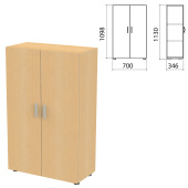 Шкаф закрытый "Канц", 700х350х1130 мм, цвет бук невский (КОМПЛЕКТ) за 9&nbsp;899 ₽. Набор мебели "Канц".  Доставка по РФ. Без переплат!